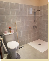 le wc surlev de la chambre amnage de la Cardline  l'Ermas